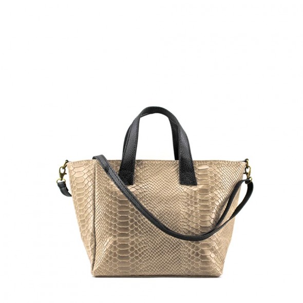Bolso Shopper De Piel Efecto Cocodrilo Bolso Shopper De Piel Efecto Cocodrilo