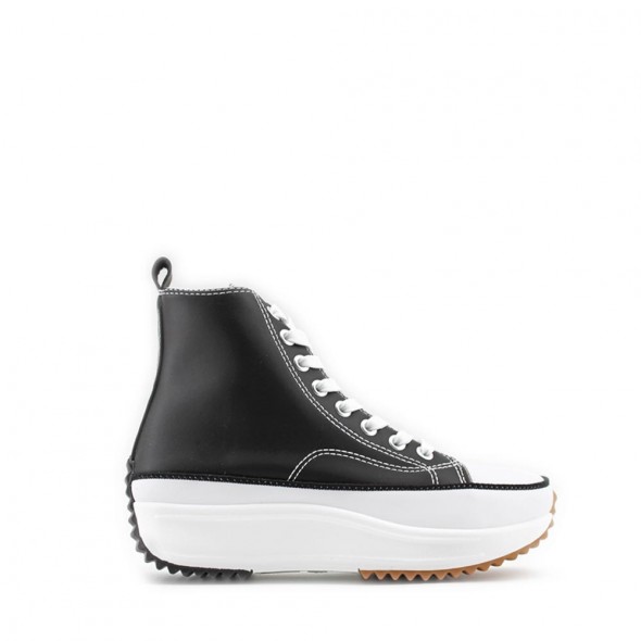 Zapatilla Plataforma Con Cordón Polipiel Zapatilla Plataforma Con Cordón Polipiel