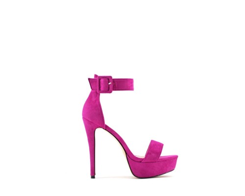 Sandalia Tacón Fiesta Efecto Ante Sandalia Tacón Fiesta Efecto Ante